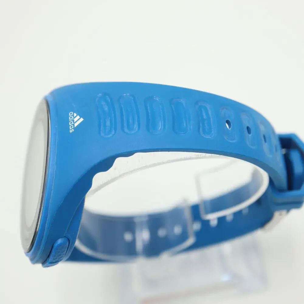 Adidas Mens Blue Digital Sport 49mm Watch Alarm Chrono Timer with New Battery